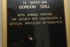 20th Annual Oration and 19th Annual Colposcopy Course 22 - 23 March 2014